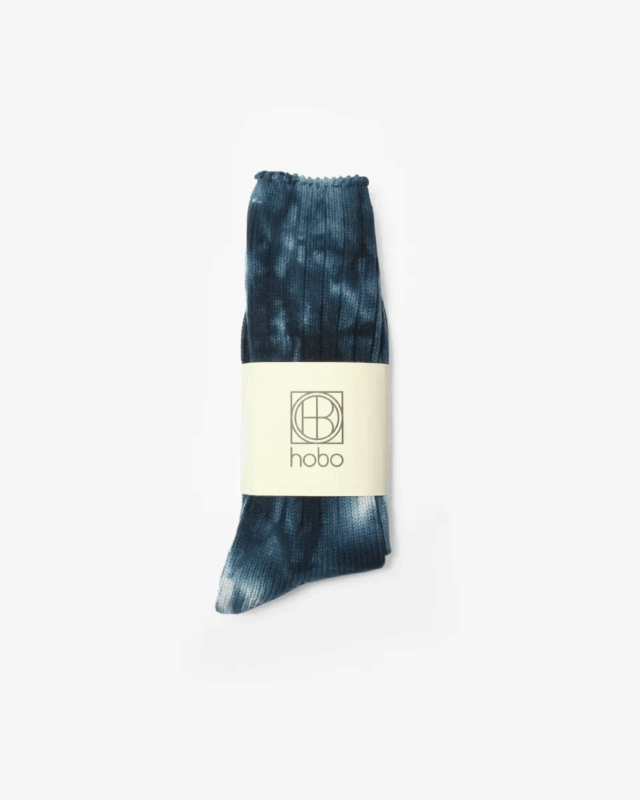 hobo TIE-DYED CREW SOCKS C/N/PU [HB-SO4602]