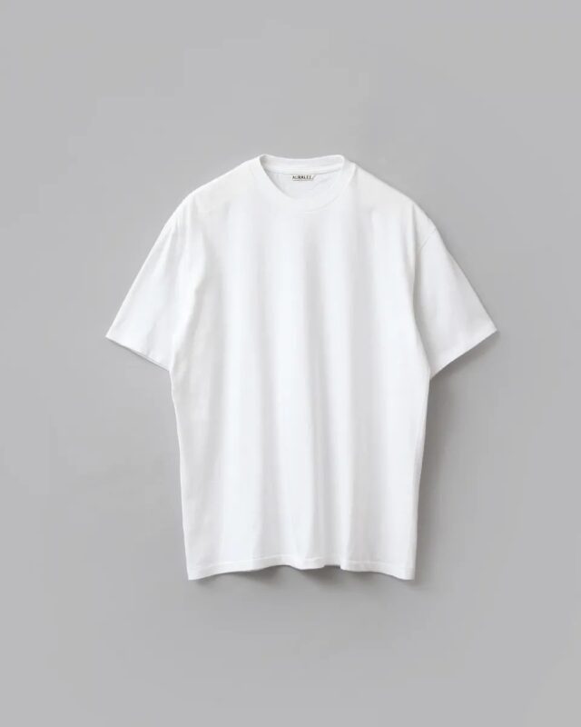 AURALEE SEAMLESS CREW NECK TEE [A00T01ST]