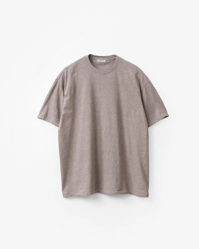 AURALEE SEAMLESS CREW NECK TEE [A00T01ST]