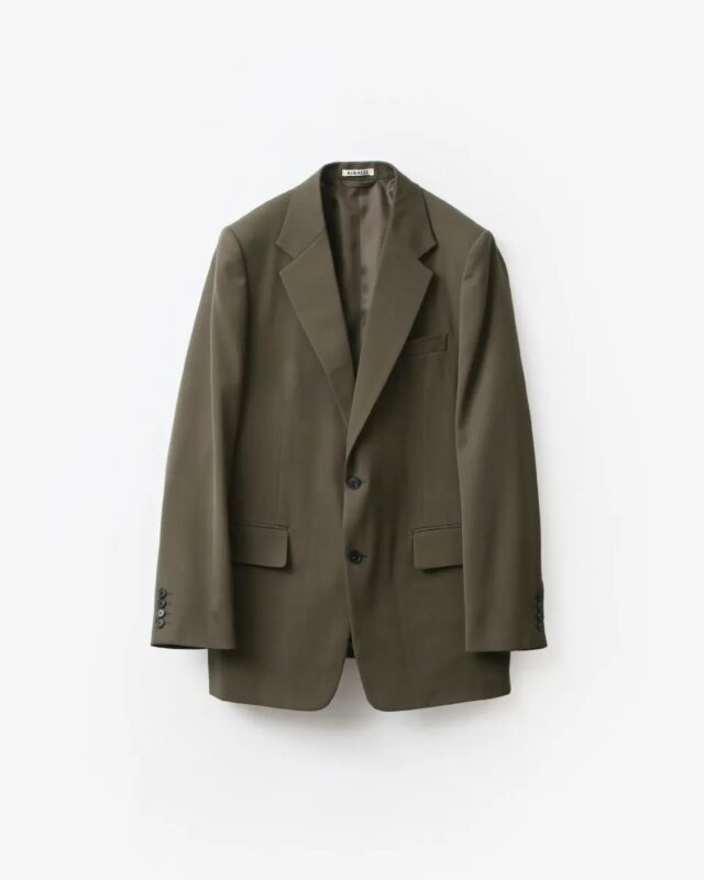 AURALEE LIGHT WOOL MAX GABARDINE JACKET [A26SJ02MG]