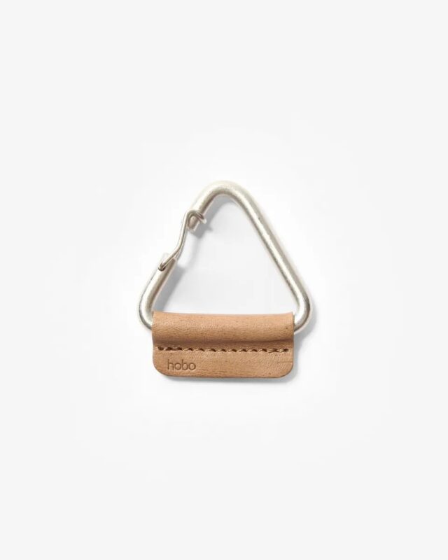 hobo TRIANGLE KEY RING with HORSE LEATHER [HB-A4701]