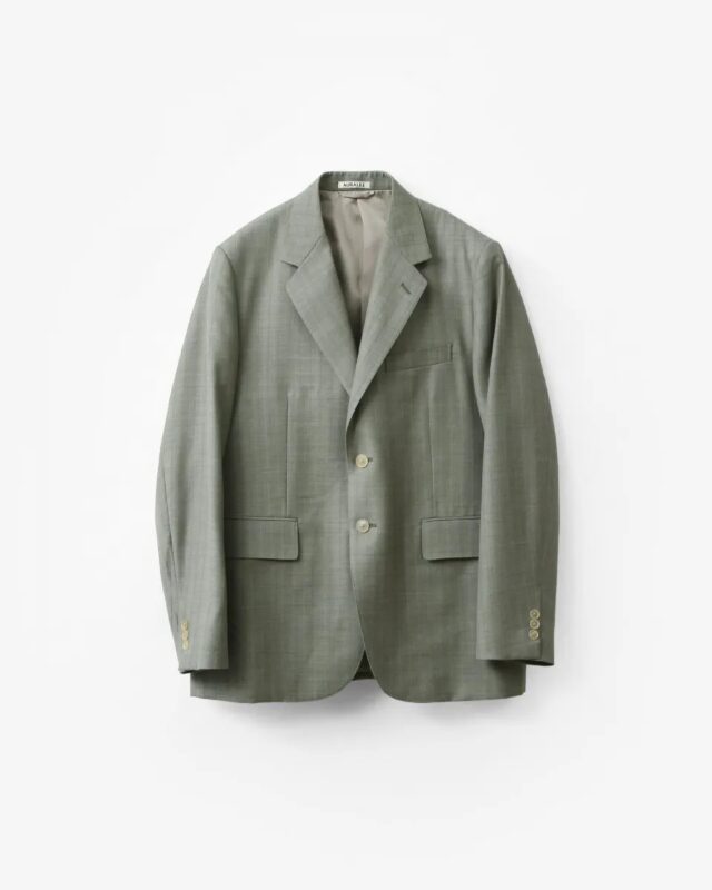 AURALEE BLUEFACED WOOL JACKET [A26SJ01BA]