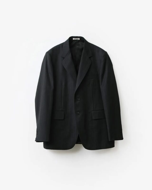AURALEE BLUEFACED WOOL JACKET [A26SJ01BA]