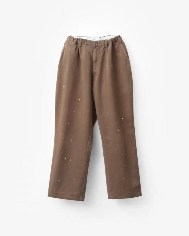 go-getter  REMAKE PAINTED CHINO EASY PANTS