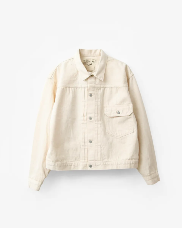 orSlow  TYPE1 40’S PLEATED FRONT BLOUSE KINARI ECRU [03-6011-66]