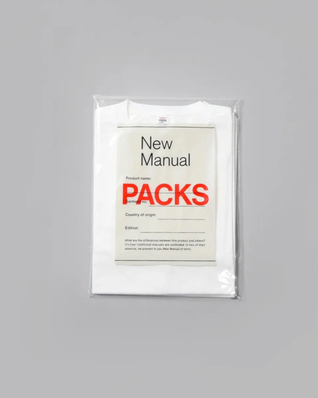 NEW MANUAL “PACK” 2P TEE [2026SS-CS7-YT]
