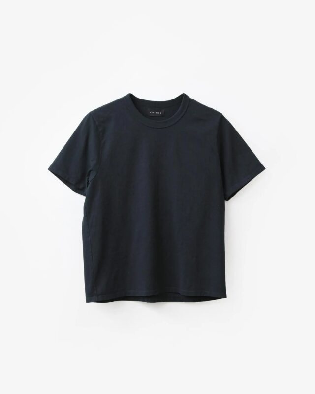LES TIEN BANDED NECK TEE FADED BLACK [HV-2082]
