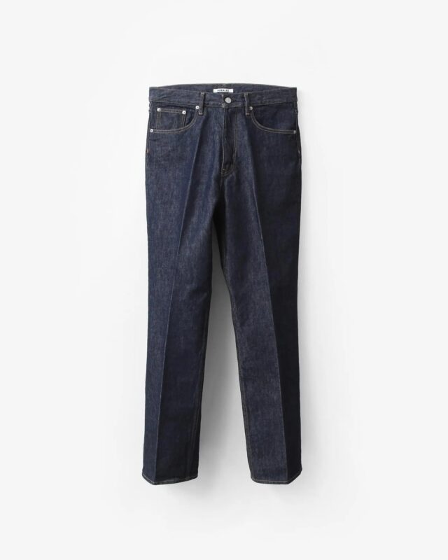 AURALEE HARD TWIST DENIM 5P PANTS INDIGO [A00P01DM]