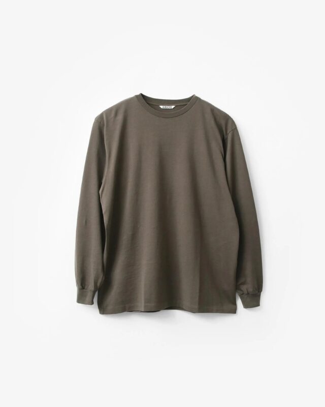 AURALEE LUSTER PLAITING L/S TEE [A00P01GT]