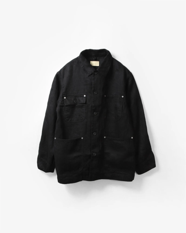 cantate Washed Linen Denim Chore Blouson NOIL [CA0599]
