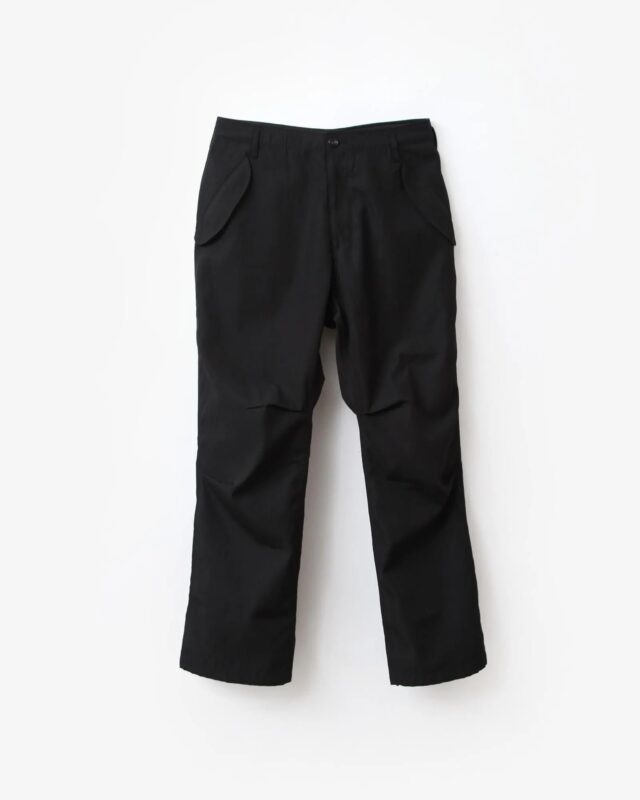 nonnative AVIATOR TROUSERS POLY WOOL RIPSTOP BLACK [NN-P4917]