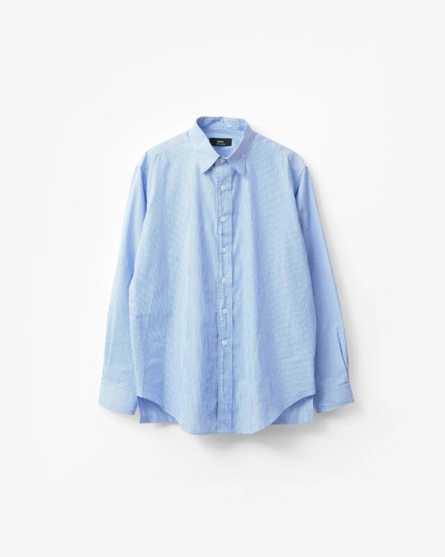 ensou. Rough Cut Shirt Blue Stripe [E15S007]