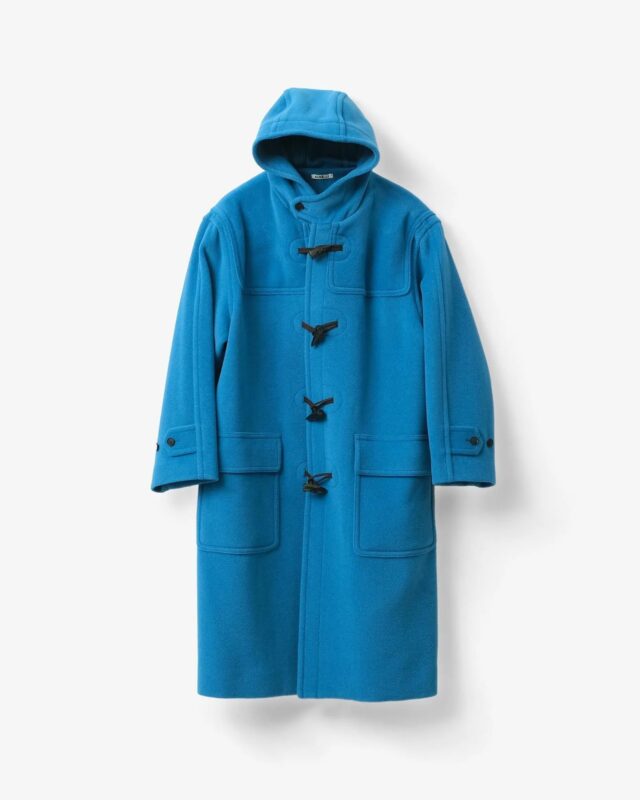 AURALEE WOOL HERRINGBONE DUFFLE COAT [A26AC01WH]