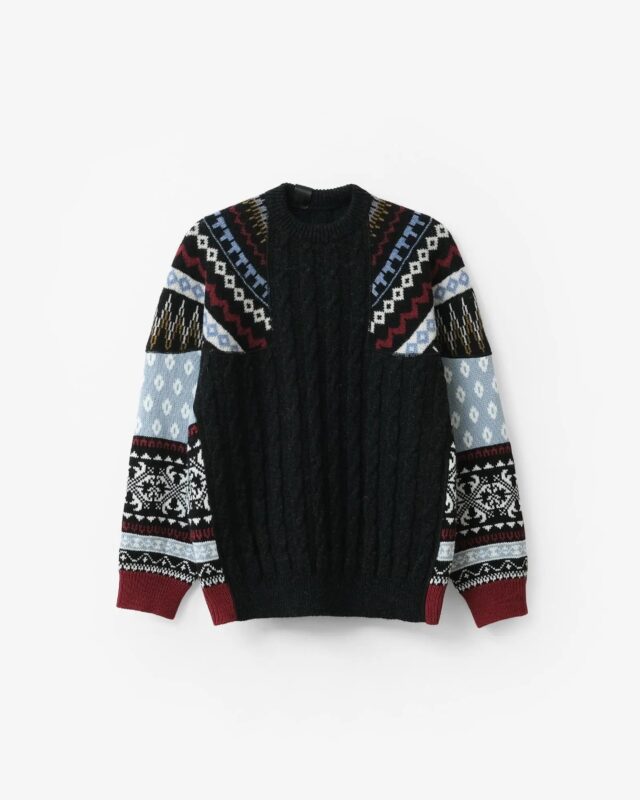 N.HOOLYWOOD NORDIC PATTERN KNIT CHARCOAL [2262-KT20-030]