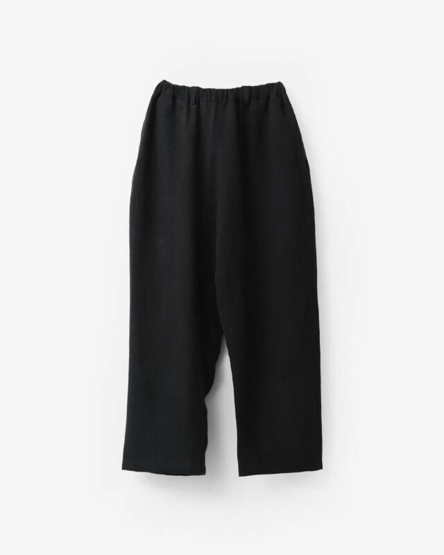 go-getter REMAKE OVER DYE VINTAGE LINEN PANTS BLACK