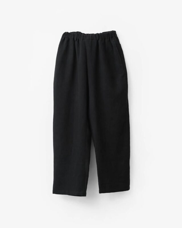go-getter REMAKE OVER DYE VINTAGE LINEN PANTS BLACK